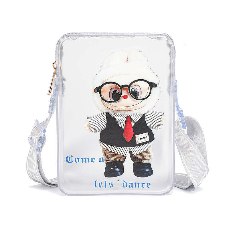 DHPet wholesale 2025 Transparent PVC Jelly Tote Bag - Small Crossbody Phone Purse with Stitching, Unisex Mini Bag for Casual Travel