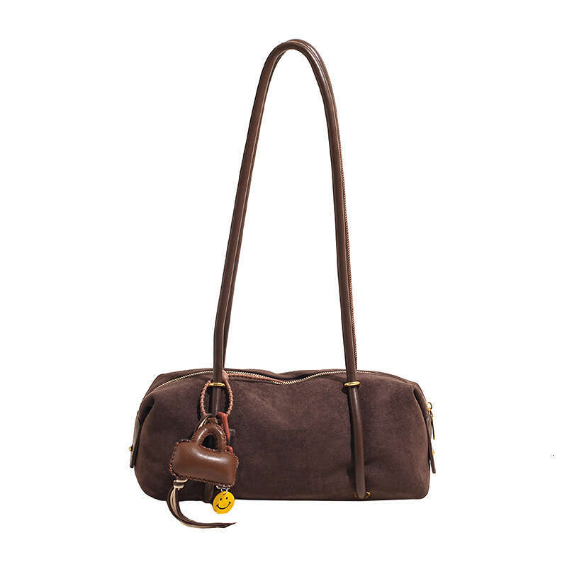 Niche Handheld Commuter Bag for Women, Autumn Winter 2025 New Fashion Suede Underarm Bag, Large Capacity Backpack