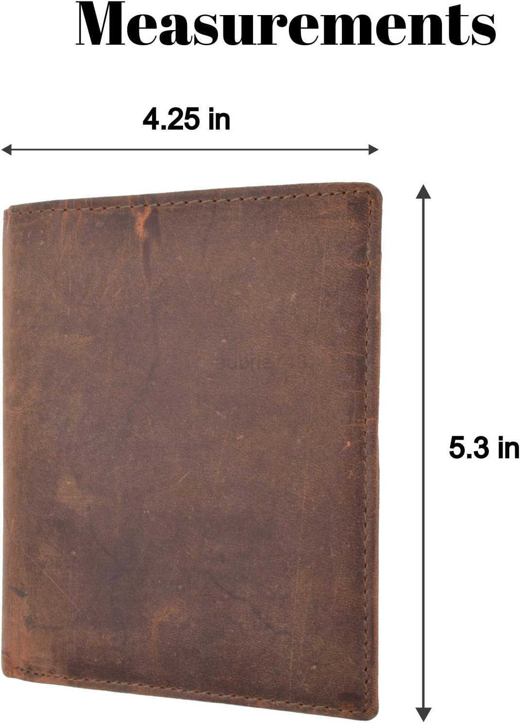 Bifold Leather RFID Blocking Wallet For Men Women Genuine Leather Holder With 20 Slots 2 Bill Compartments ID Window Hipster wallet Money Drivers Lice