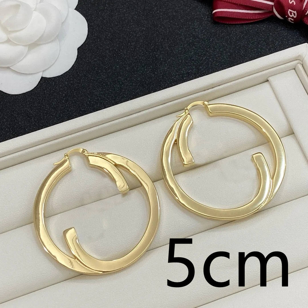 New High Quality Fashion Letter Pendant Large, Medium, Small Women's Earrings Brand Designer Simple Jewelry 3-4-5CM-HQ58888