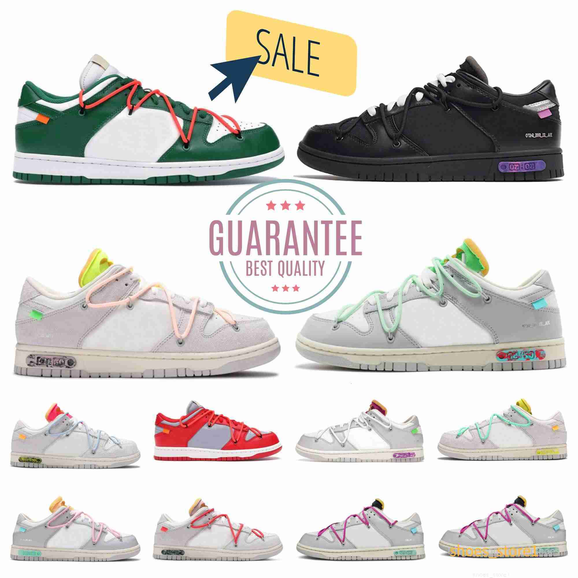 Top Designer Luxury The Lot 01- 50 Sports Shoes Trainers White Black Pandas Grey Green Fog Unc Mens Womens 09 10 Traisners Varsity Pure Platinum Grey Blue Sneakers