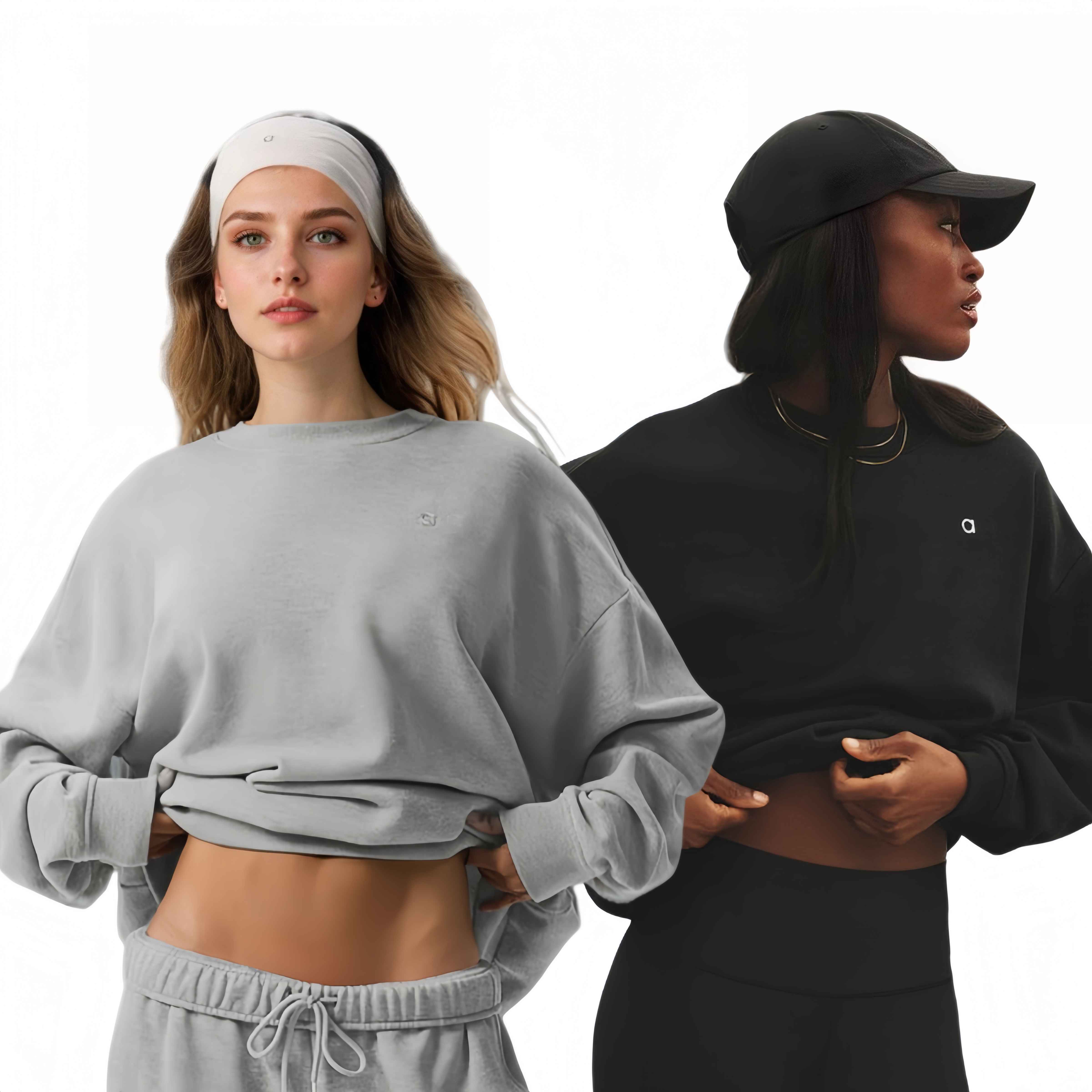 2025 5A Yoga Sweatpants Relaxed-fit Fitness Pants Laidback T-shirts Sweatshirts on Loose Sweatwear Casual Womens Sportswear Hoodies aloness women clothes
