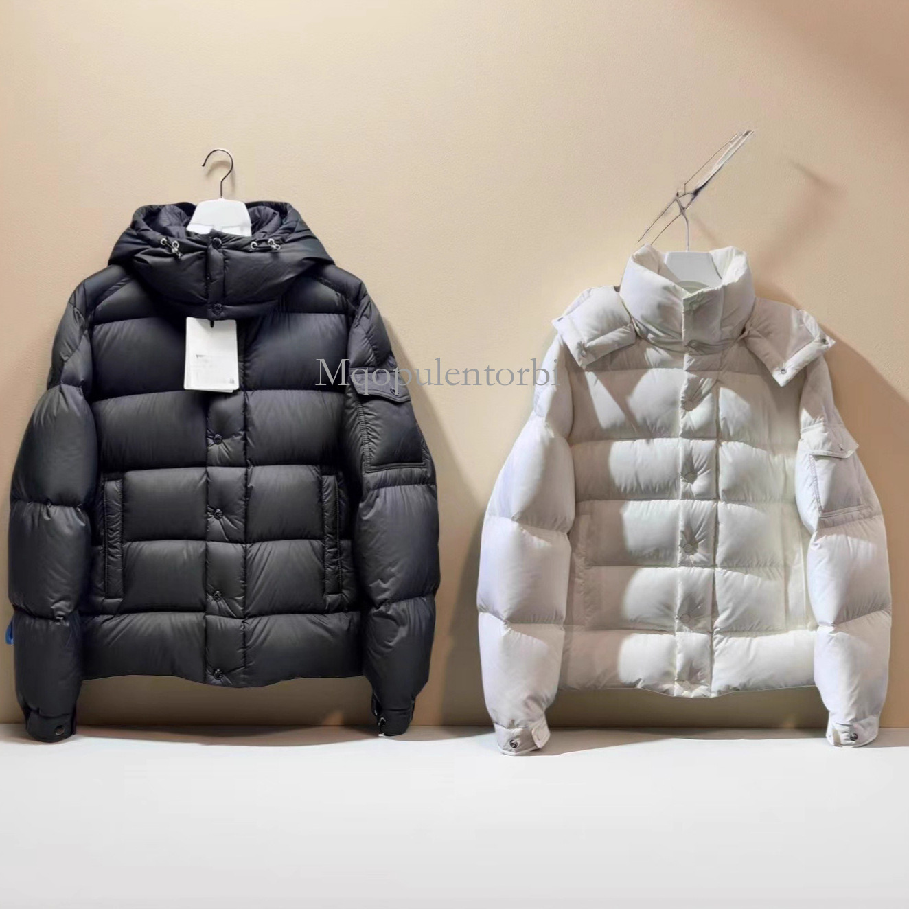 Monlears Puffer Jacket New Luxury Men's Designer Women Monlears Down Jackets Autumn Winter Hoodie Matte Maya Down Jacket 70Th Anniversary Coat Cardigan Bc8