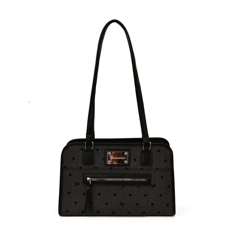 2025 New Korean Style Tote Large Capacity Vintage Shoulder Bag For Schoolgirl Elegant Commuter Backpack Purse