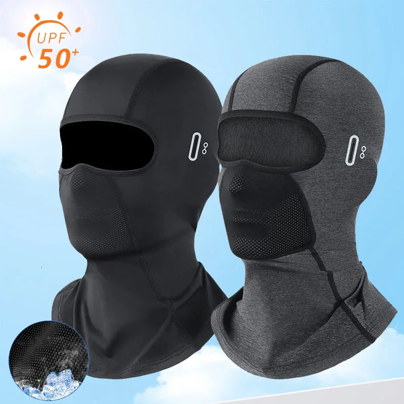 Motorcycle Balaclava Summer UV Protection Glasses Face Breathable Hole Men Women QuickDrying Motorcyclist Winter Warm Ski Mask 250901