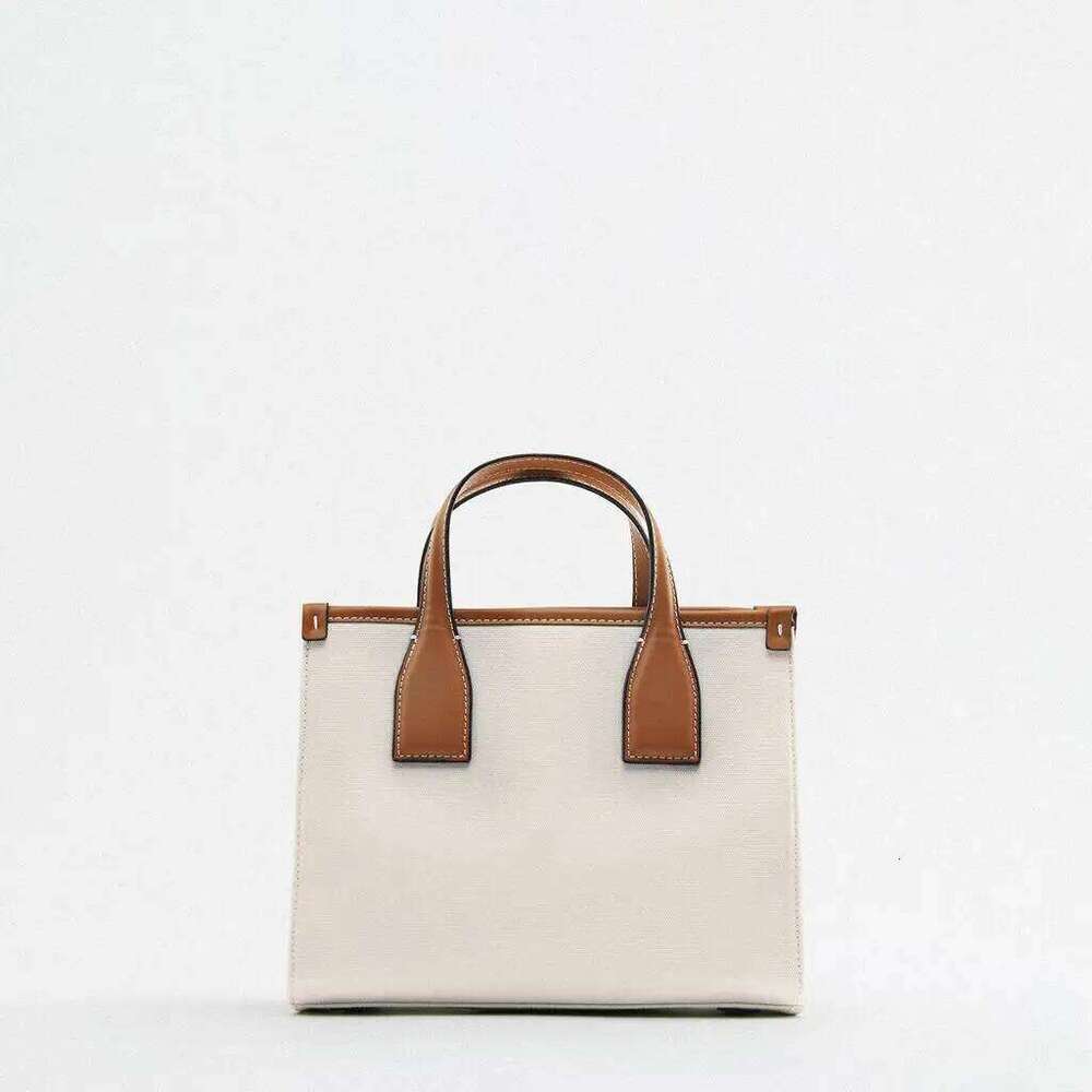 Casual Canvas Tote Handbags Brands Wide Strap Shoulder Designer Bags For Women 2022 Patchwork Crossbody Bag New