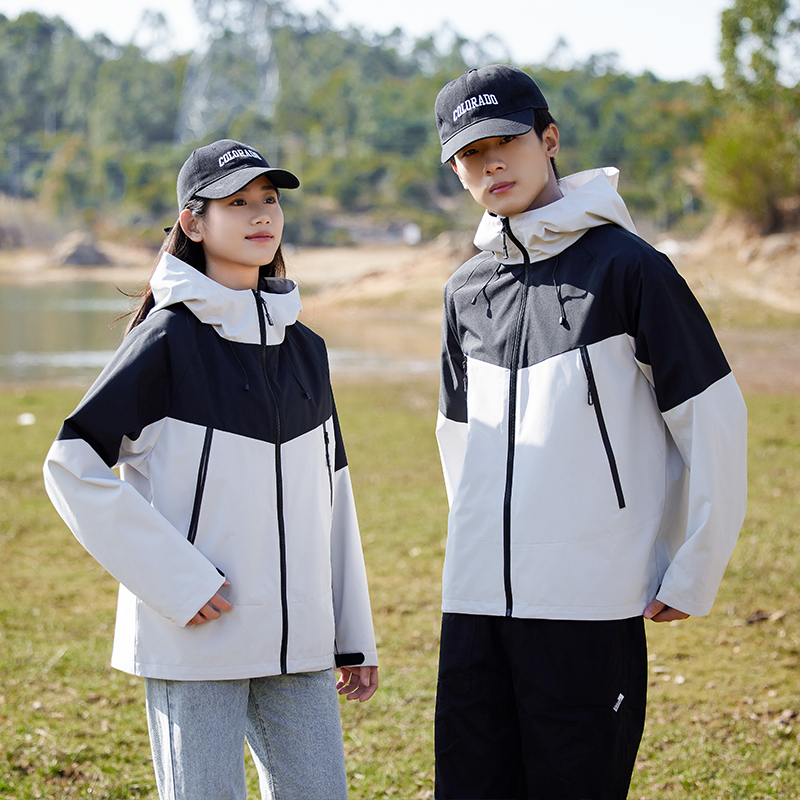 Colorful Outdoor Mountain Jacket Trendy for Couples Families