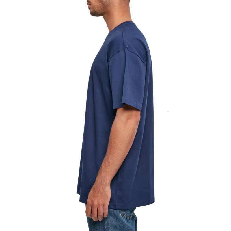 100% Cotton 230g Heavyweight Short Sleeve Casual Loose Fit Blank Design Men's T-Shirt