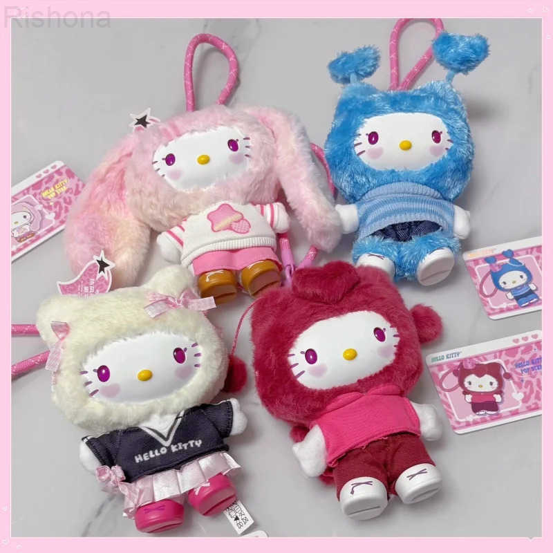Sanrio 2025 New Genuine Miniso Hellokitty Popstar Series Vinyl Blind Box Bag Pendant Anime Figures Mysterious Box Trendy Toy Gift L250903