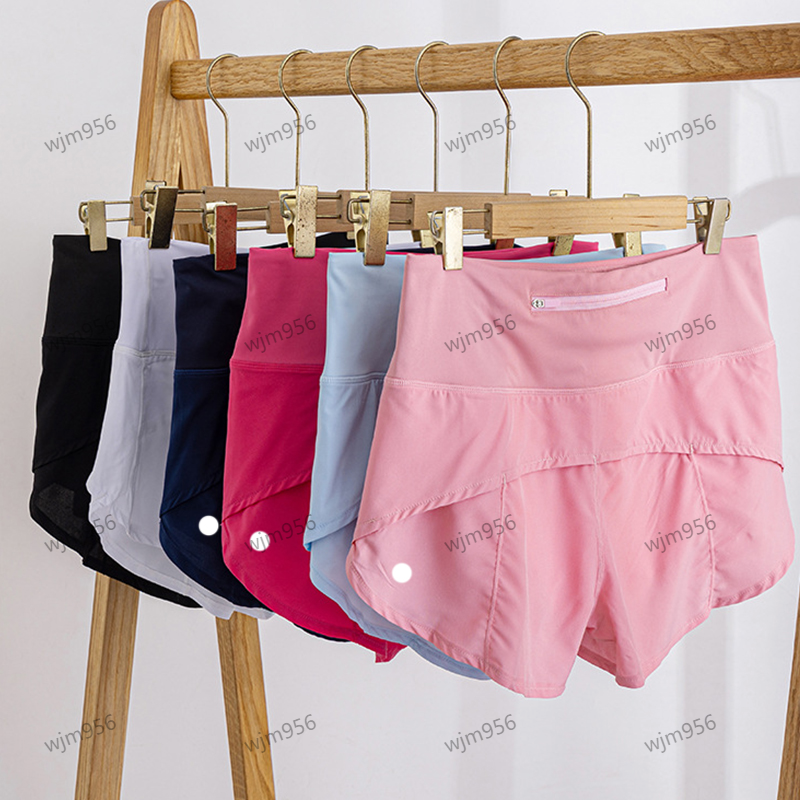 Yoga speed up shorts gym clothing women Exercise & Fitness Wea Sports high waisted running cycling shorts 2.5-inch with lining hot pants marathon running align shorts