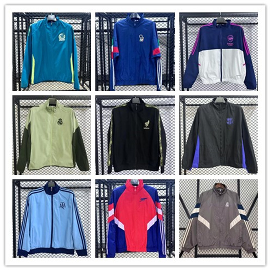 Mens embroidery Football jackets Tracksuits hoodie sport windbreaker running fashion multiple colour outerwear Thin light jacket