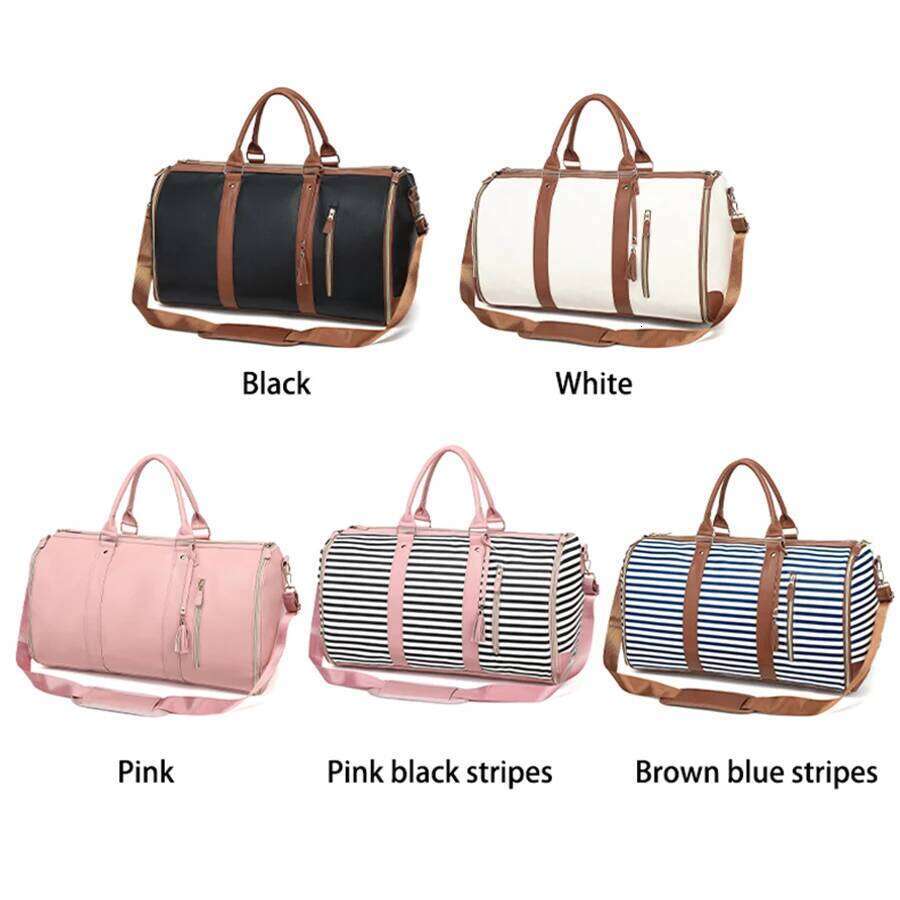 Travel Handbag, Shoulder Suit Folding, Capacity Travel Bag, Convenient Fiess, Large Leather Lage Bag