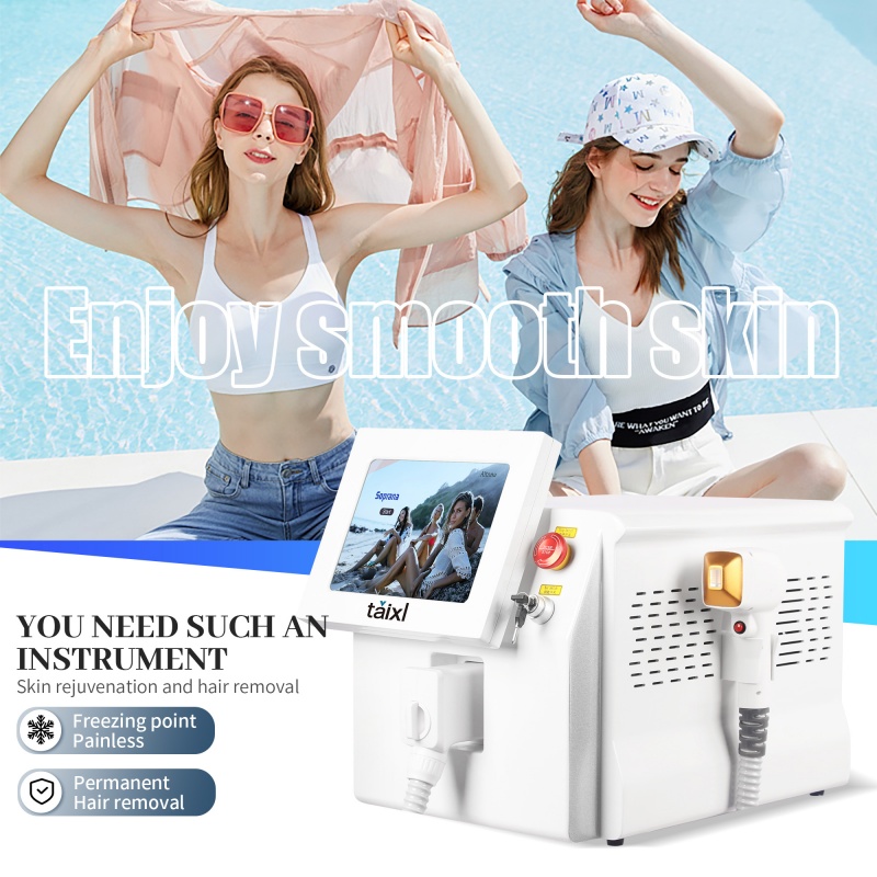 Professional 808 Alexandrite Hair Removal Laser Diode Machine 3500W Ice Platinum Body Face Underarm Cooling Head Permanent Painless Epilator
