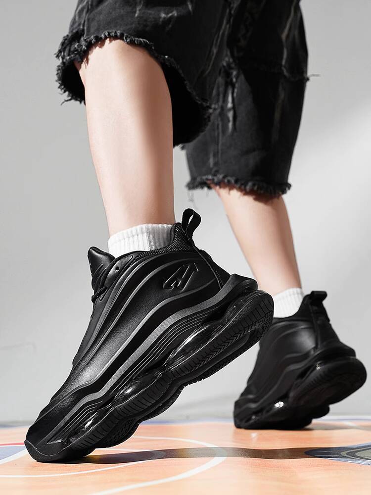 NHOT designer shoes Black Casual Sports Men's Autumn Winter Height Increasing Cushion New Soft Sole Running Shoes