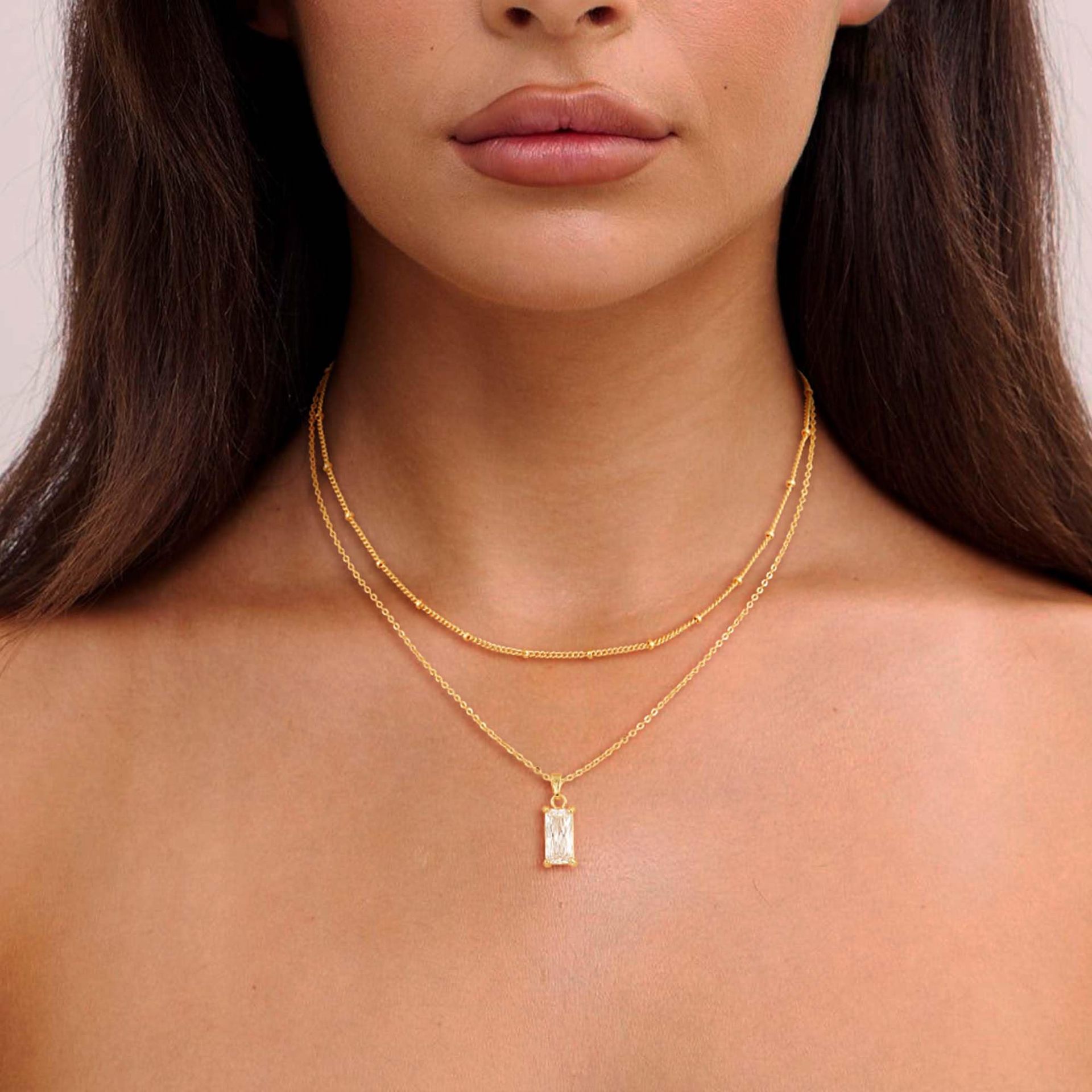 2025 New Arrival Elegant Versatile Fashion Copper Plated Zircon Necklace Exquisite High end Uniquely Personalized Neck Jewelry