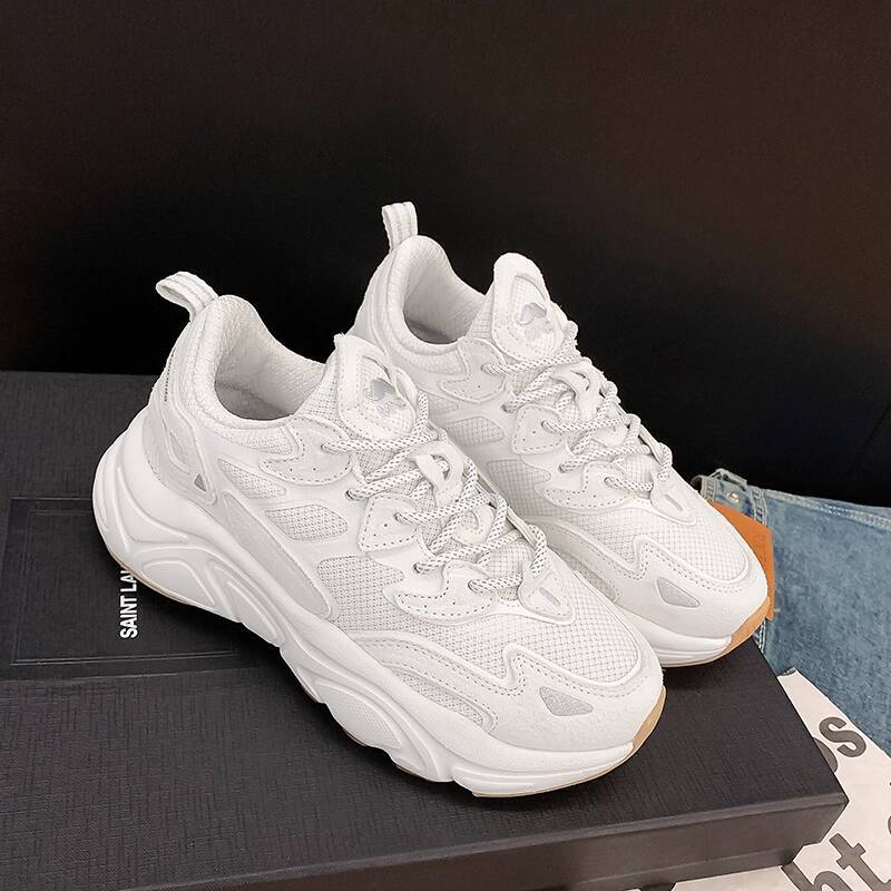 Mirinda Women's Autumn Breathable Dad Unisex Lightweight Non-Slip Wear-Resistant Shock-Absorbing Sports Shoes Mars