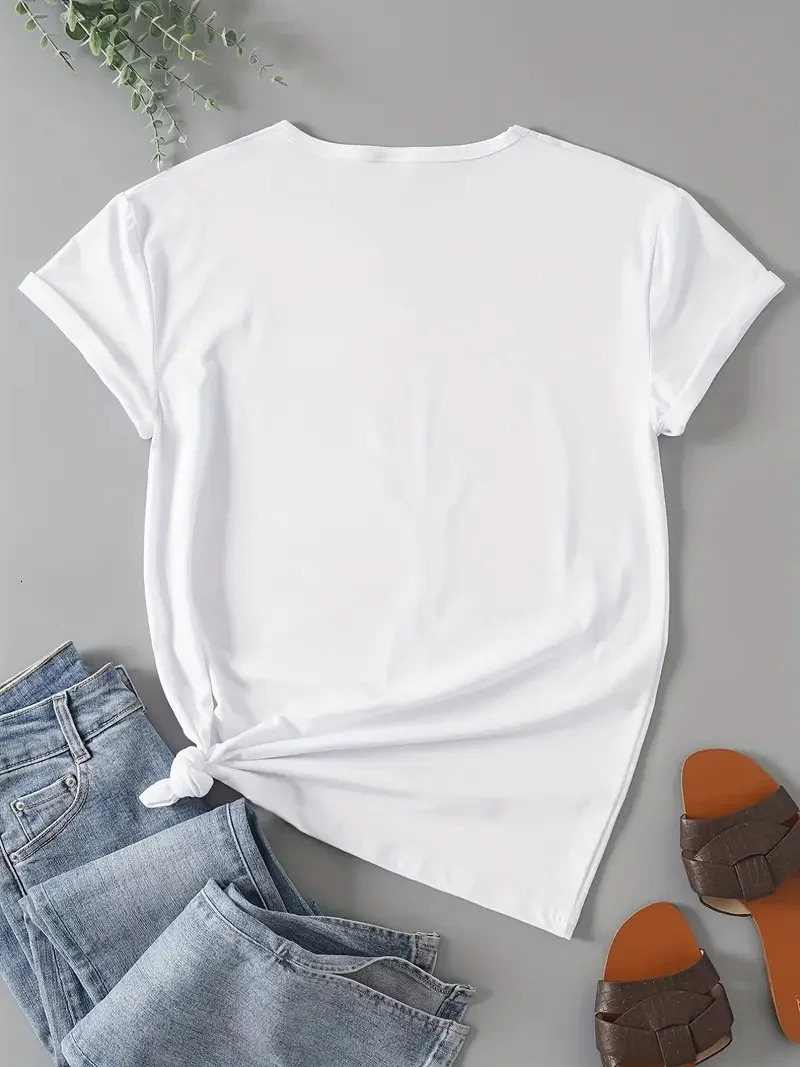 2025 Summer Rhinestone Funny Pattern Daily TShirts Men and Women Simple Color Block Versatile Gothic ShortSleeves Loose Tees250902