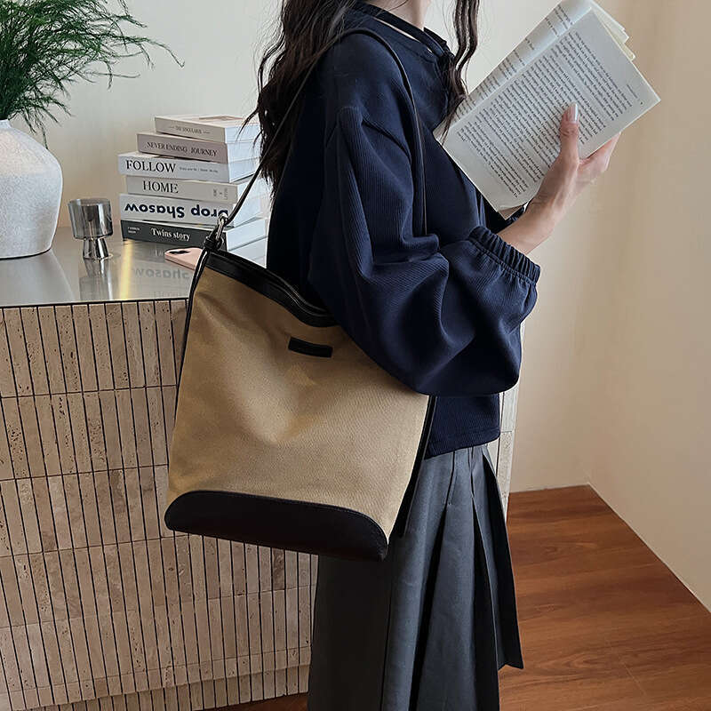 Large Capacity Bucket for Women, Versatile Handbag, 2025 Autumn Winter New Casual Shoulder Bag, Commuter Crossbody Bag