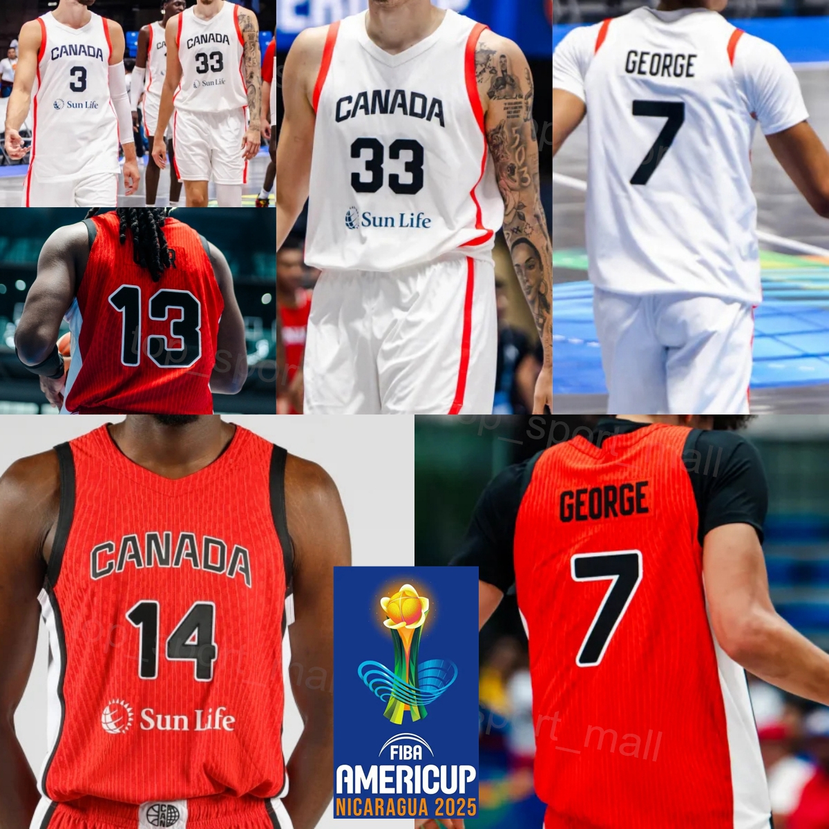 Print AmeriCup 25 26 Canada Basketball Jersey Women Mens Child 7 Kyshawn George 5 Mfiondu Kabengele 11 Leonard Miller 3 Nate Darling 33 Kyle Wiltjer 2 Trae Bell-Haynes