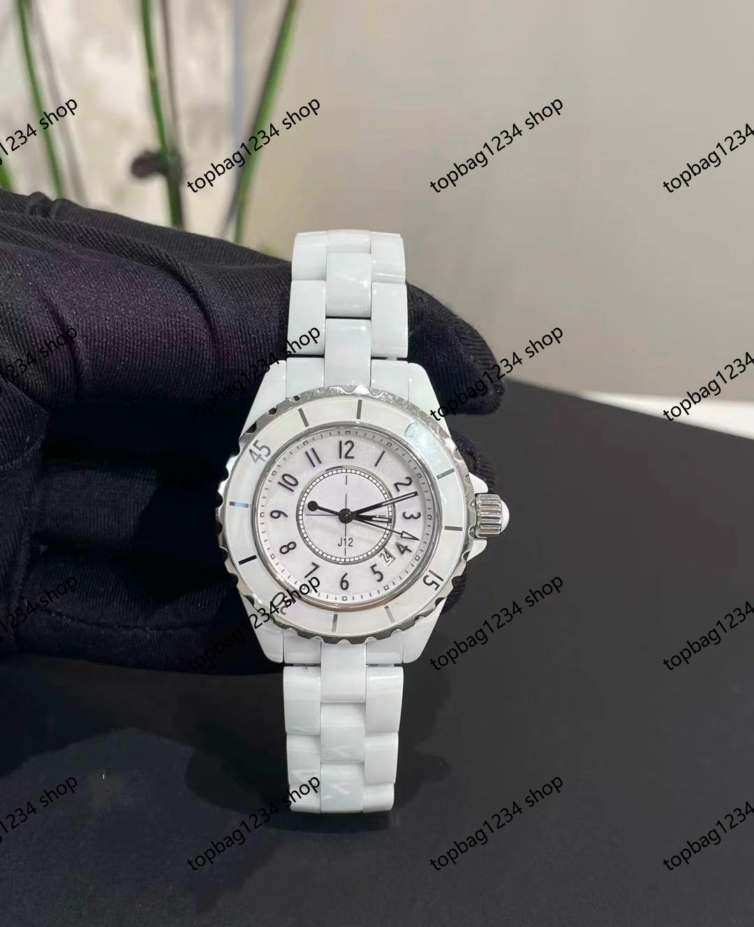 INGRATIONS 10A ET Montres-bracelets de haute qualité Ceramics Emballage Imperproofing Quartz Women's Vintage Watch with Box