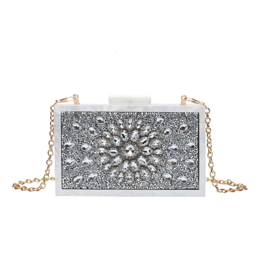 New Trendy Evening Water Wedding Cheongsam High-end Inlaid Brick Handheld Crossbody Bag