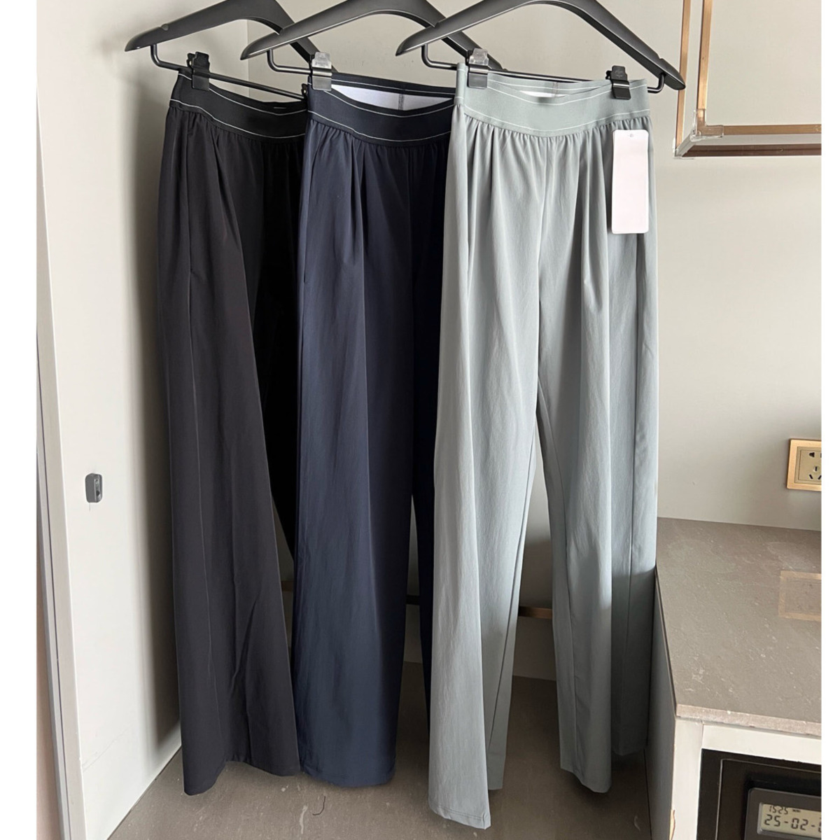 A07 Designer Yoga Sports Pants Womens High-Waist Full-length Dance StudioTrousers Straight-Leg Suit Up Trouser Weekend City Jogger Sweatpants Wrinkle-resistant