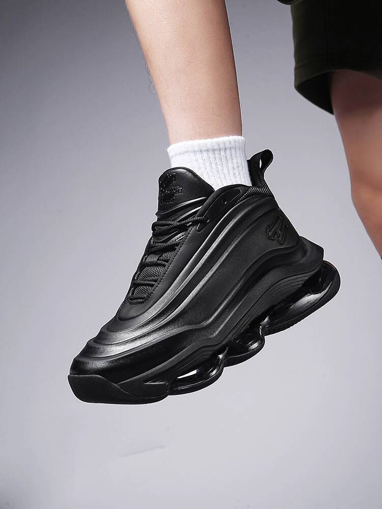 NHOT designer shoes Black Casual Sports Men's Autumn Winter Height Increasing Cushion New Soft Sole Running Shoes