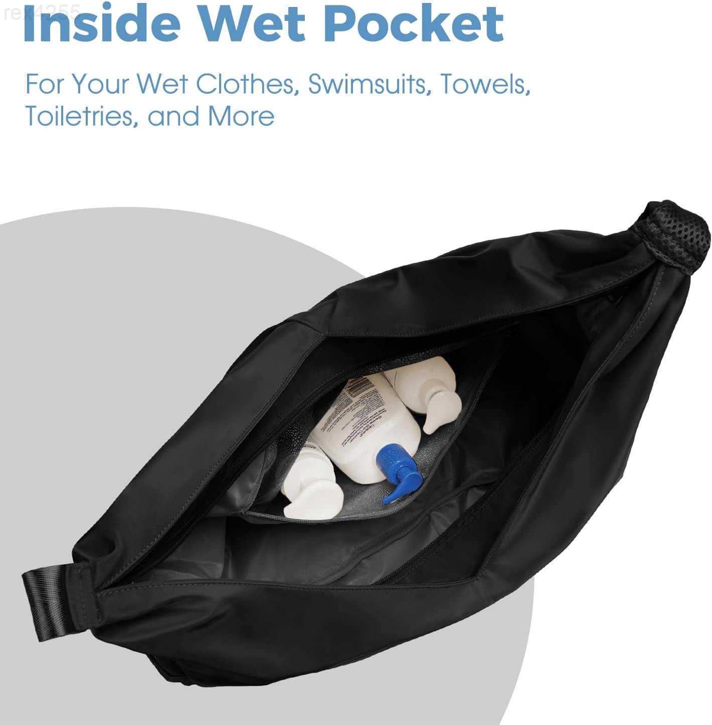 Large Gym Bag for Women Sports Duffel Bag with Hidden Yoga Mat Holder Shoe Compartment Workout Dance Tote Bag with Wet Pocket Overnight Weekender Bag 