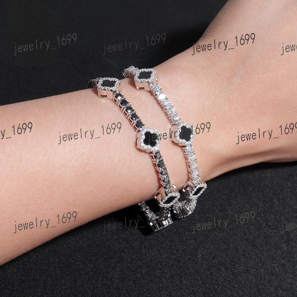 High Quality 925 Sterling Silver Diamond VVS Moissanite Tennis Bracelet Fashionable Hip Bracelet Moissanite Bracelets Bangles