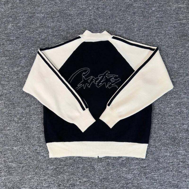 Designer Men's Sweaters Autumn Winter Sweater High Street Trend Knitted Cardigan Zipper Jacket Real Pos Men And Women Cotton Coat Y2K