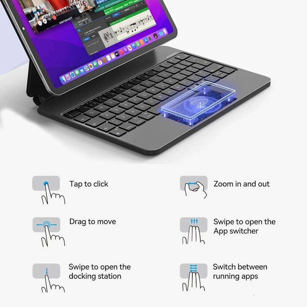 Magic Bluetooth th in Wireless for IPad Air Pro Backlit Keyboard