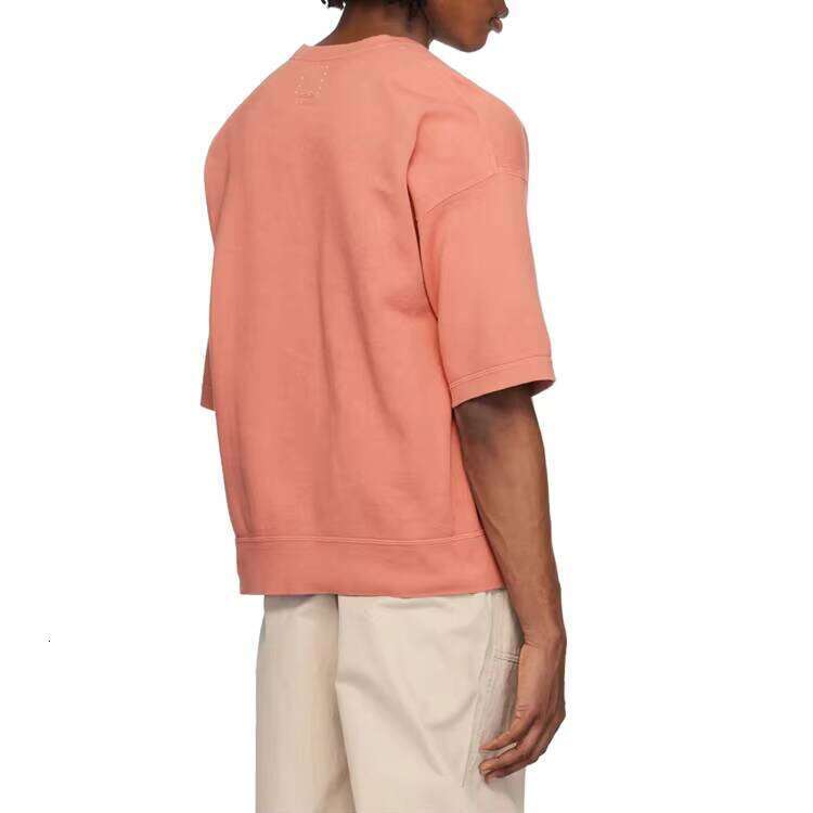 High Quality Cotton Short Sleeve Men's Shirt Logo Print Oversized Fit