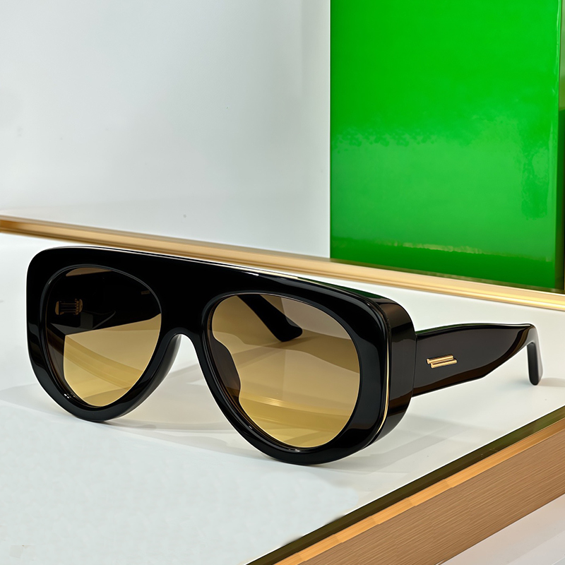 Designer sunglasses for men and women 1362 Fashionable high Street style UV-resistant retro acetate Oval full-frame luxury glasses Random box