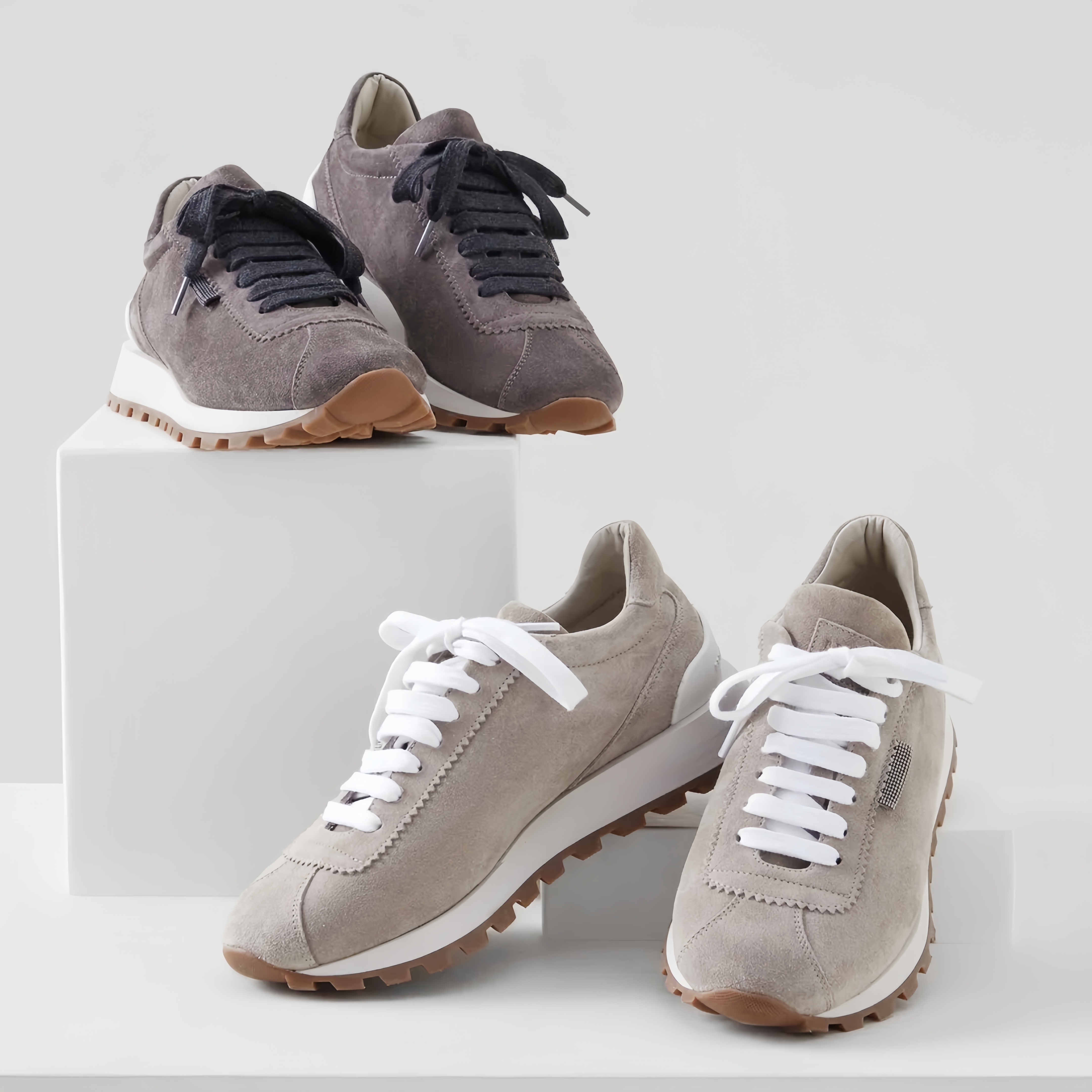 Luxury brunello cuccinelli Woman Men trainer Designer Shoe Outdoor sport chunky Sneaker Track tennis Casual Shoe Low mesh canvas Leather walk Hike Run athletic shoe