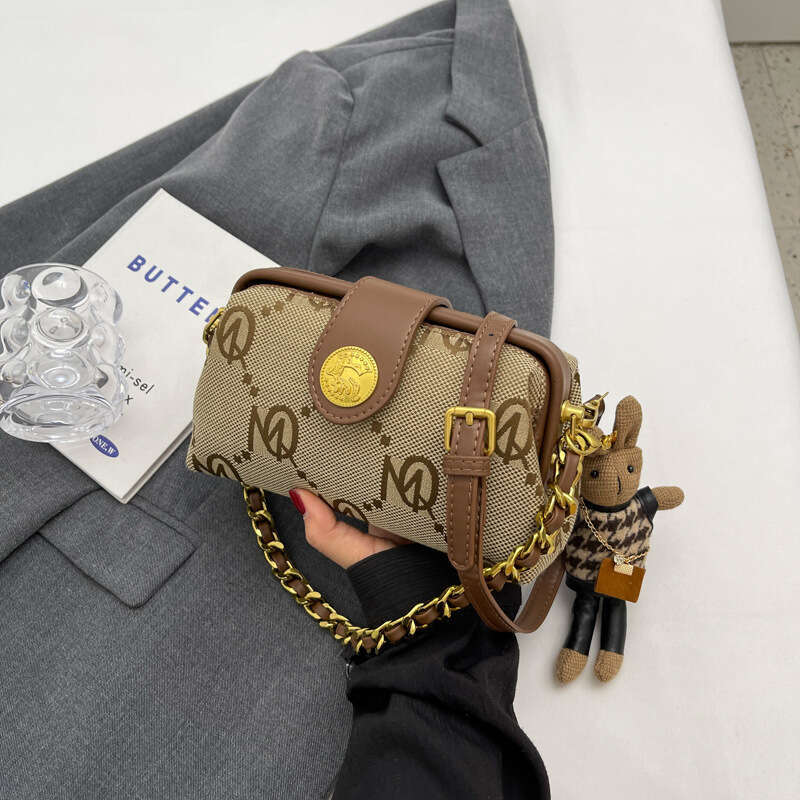 Designer Bag Luxury Bag 2025 Canvas Shoulder Bag Crossbody With Chain Strap - Underarm Shoulder Bag, Street Style Small Square Purse With/Without Pend