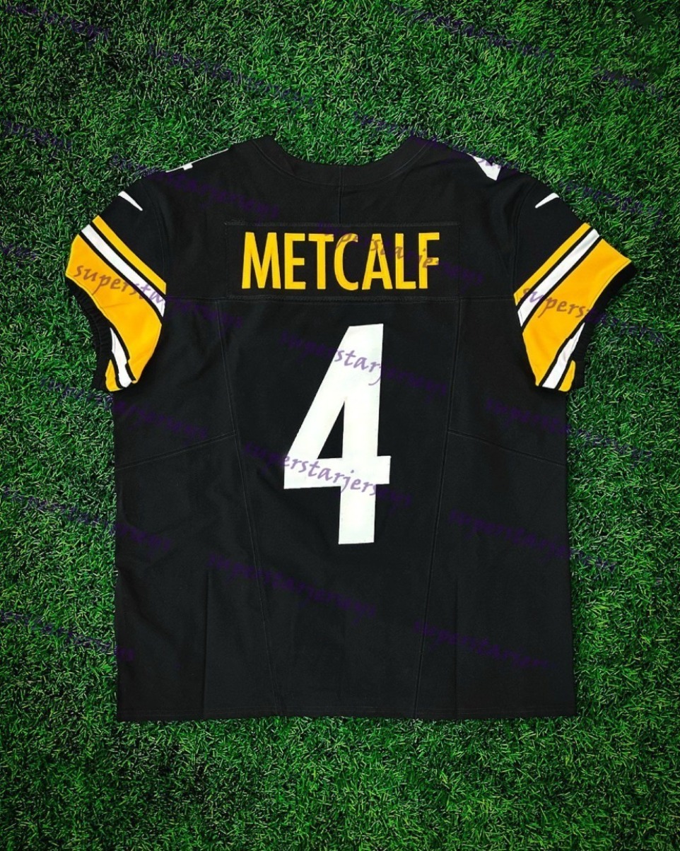 2025 Custom Throwback Jersey Metcalf Watt Aaron Rodgers Jack Sawyer Will Howard DK Patrick Joey Porter Jr Polamalu Fitzpatrick Freiermuth In Stock