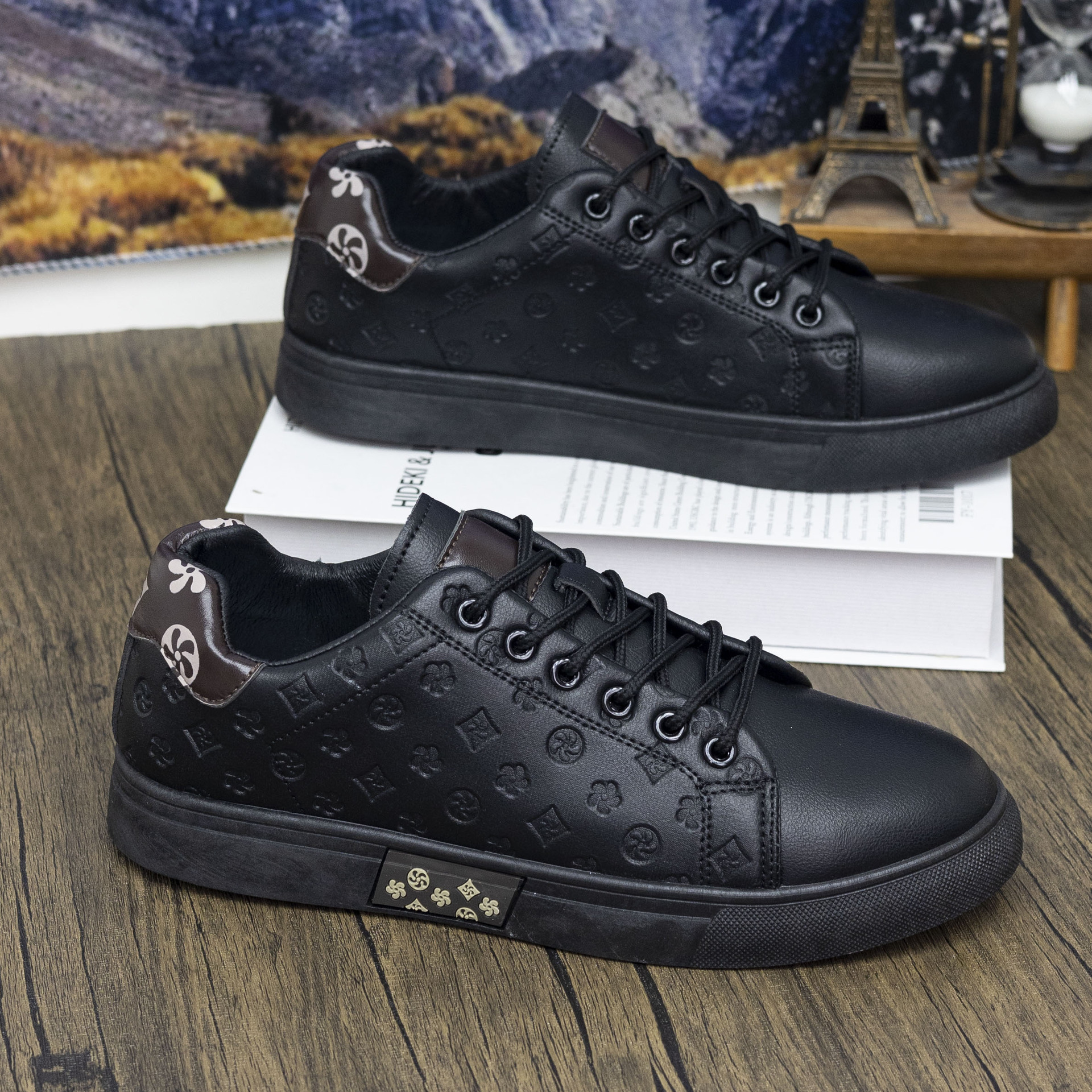 Spring new men's shoes, sneakers, white sneakers, casual and simple leather shoes, men's shoes wholesale, driving sneakers, men's trendy shoes Free Shipping