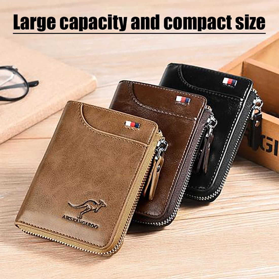 Reshline Mens RFID Blocking Wallet BROWNZ250911