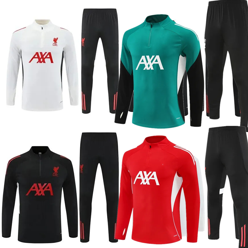 L iverpoolf fc tracksuit 24/25 Salah tracksuit Luis diaz Virgil GAKPO DARWIN Arnold MAC ALLISTER soccer jerseys fans player football shirt Mens woman Kids Kit Ful 777