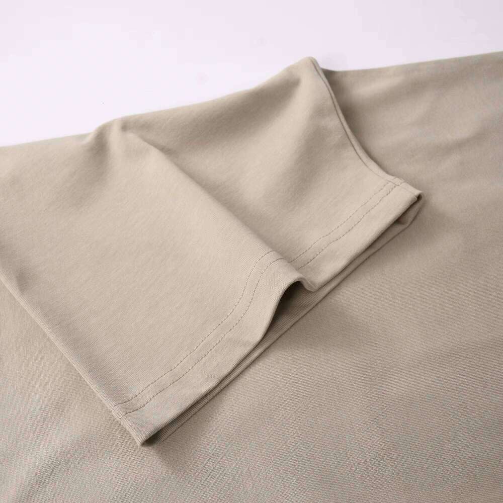 Clothing Luxury 100% Cotton 305Gsm Heavyweight Brand Logo Printed O-Neck Short Sleeve Men's T-Shirt