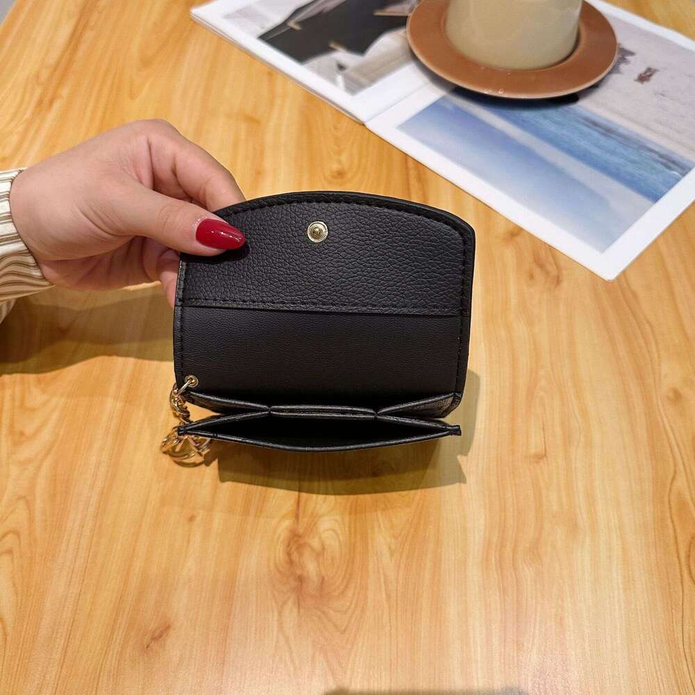 DHPet wholesale 2024 Plaid Print Mini Wallet - Snap Closure Coin Purse with Keychain, Compact PU Card Holder and Zipper Coin Bag for Daily Essentials