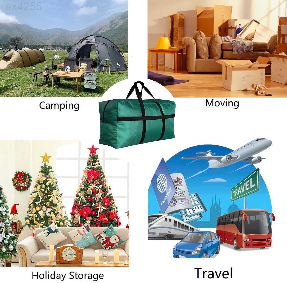 Extra Large Storage Duffle Bag for Travel Big Foldable XL Duffle Bag for Traveling Black M250902