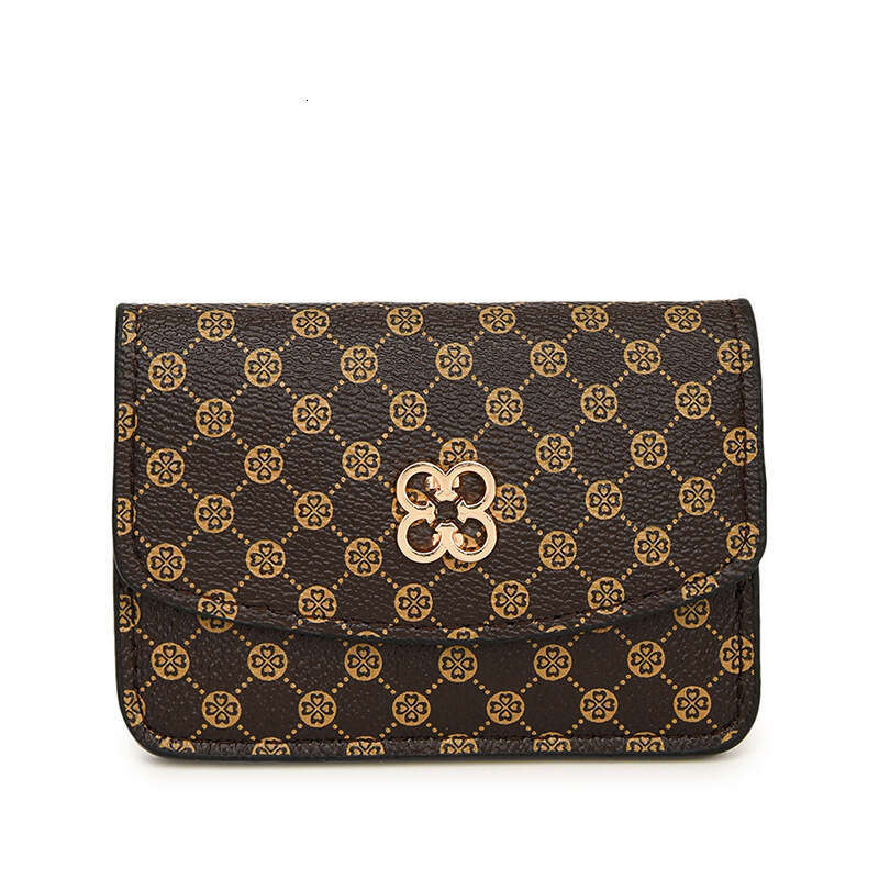 DHPet wholesale 2024 Plaid Print Mini Wallet - Snap Closure Coin Purse with Keychain, Compact PU Card Holder and Zipper Coin Bag for Daily Essentials