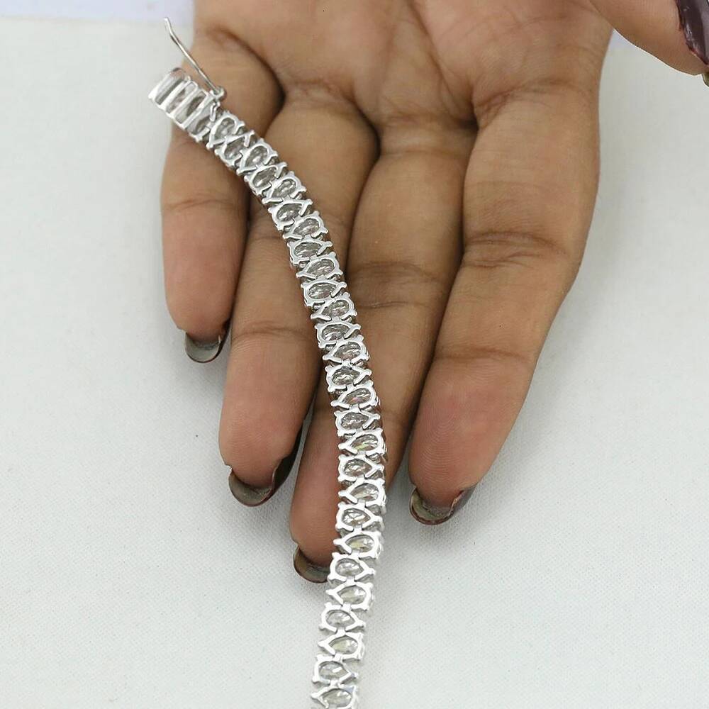 035caratWaterdrop Moissanite Tennis Bracelet For Women S925 Silver Pear cut Lab Diamond Engagement Bracelets With Certificate