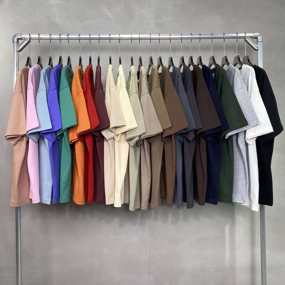 High Quality 100% Cotton 230GSM Men's Short Sleeve T-Shirt Printed Logo Solid Pattern