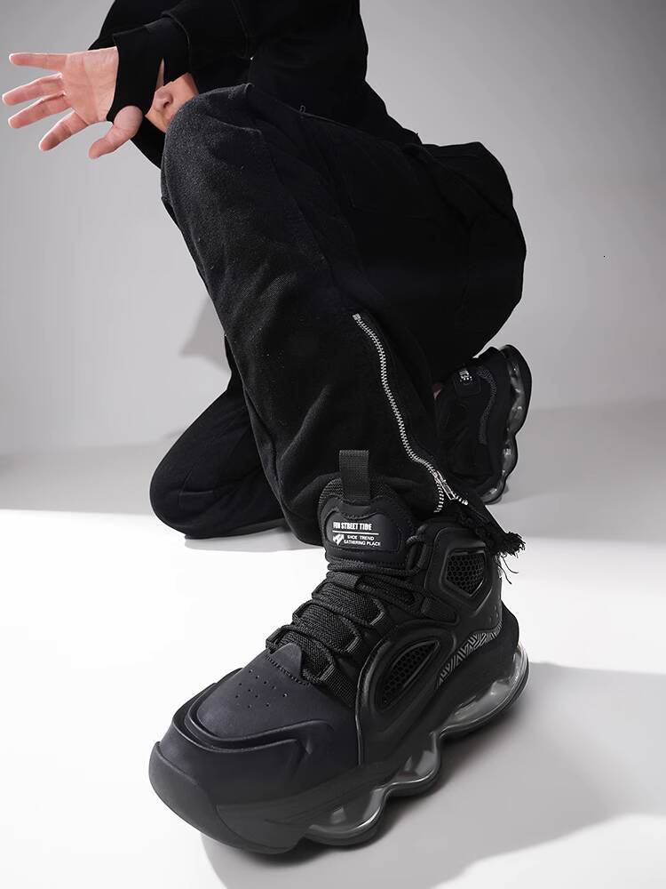 NHOT designer shoes Autumn Winter Sports Men, Non-Slip, Wear-Resistant, Shock-Absorbing, High-Top Casual Air Cushion Shoes for Men