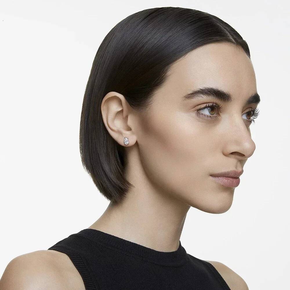 124Carat Waterdrop Shape Real Moissanite Earrings with Certificates 925 Silver Pear Cut Lab Diamond Stud Earring for Women Men