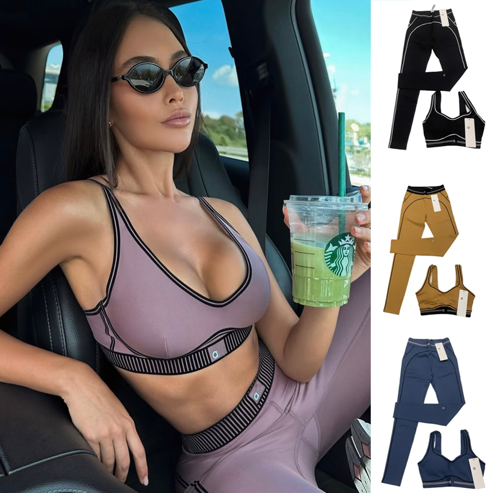 2025 10A Sports Aloness Set Yoga Sets Bra High Waist Shorts Workout Sets Summer Fitness women clothes Clothes Gym Suits Outfit Active Wear Hot Sell Aloness suits