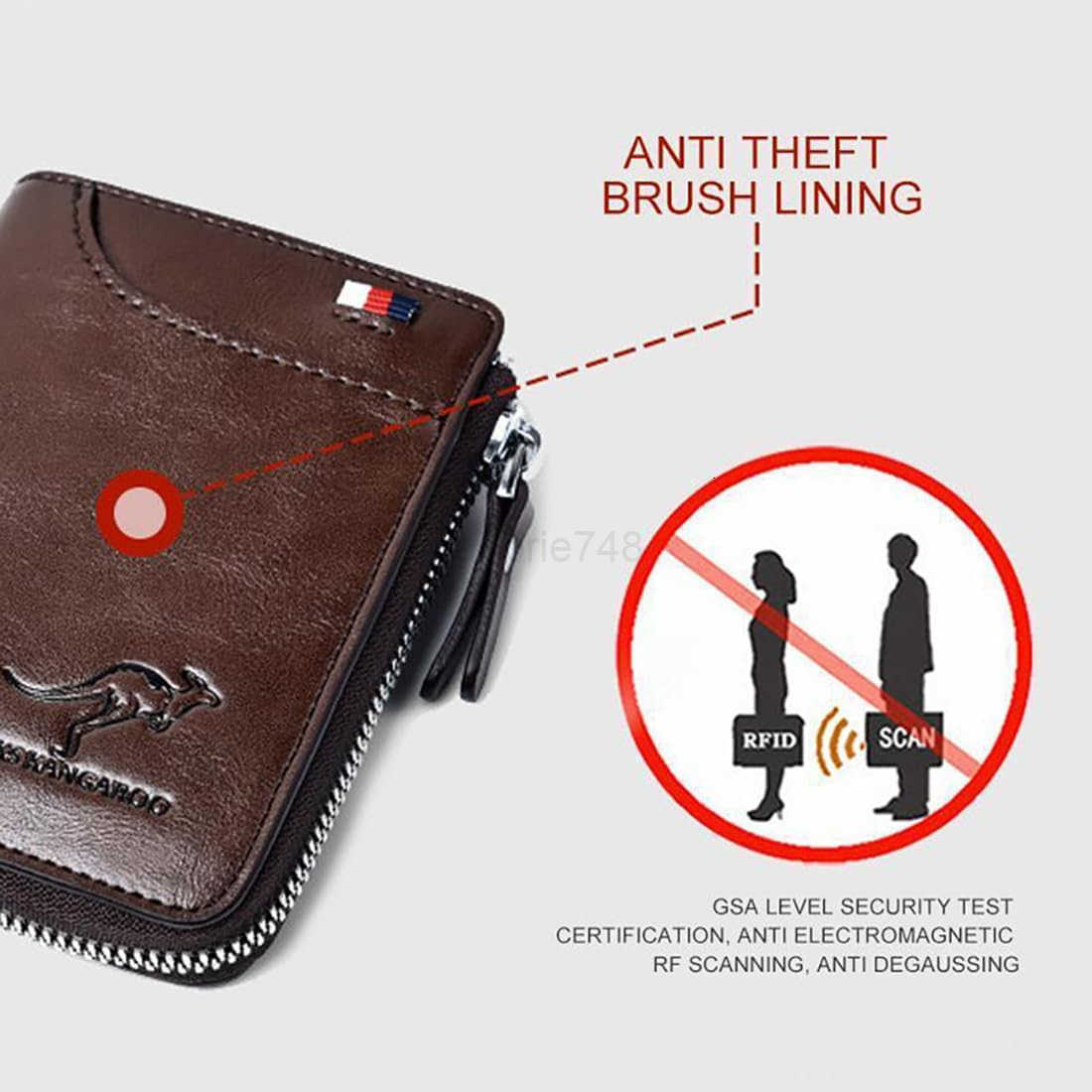 Reshline Mens RFID Blocking Wallet BROWNZ250911