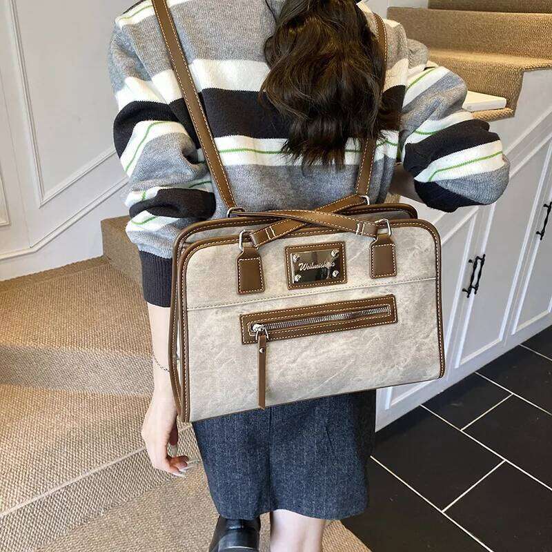 New Simple Shoulder For Women, Light Messenger Bag, Large-Capacity Backpack, Multi-Functional Commuter Bag